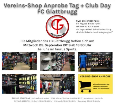 Anprobe Tag + Club Day FC Glattbrugg