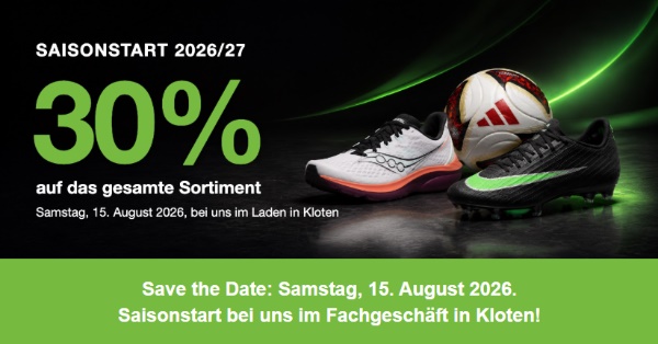 Taurus Sport: 30% zum Saisonstar Taurus Sport: 30% zum Saisonstar