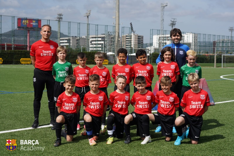 Ein Ausbildner des FC Glattbrugg am Barça Academy World Cup 2022 