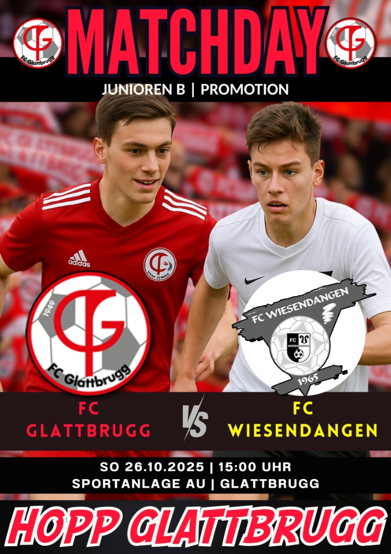 Matchday: FC Glattbrugg vs FC Wiesendangen B-Junioren