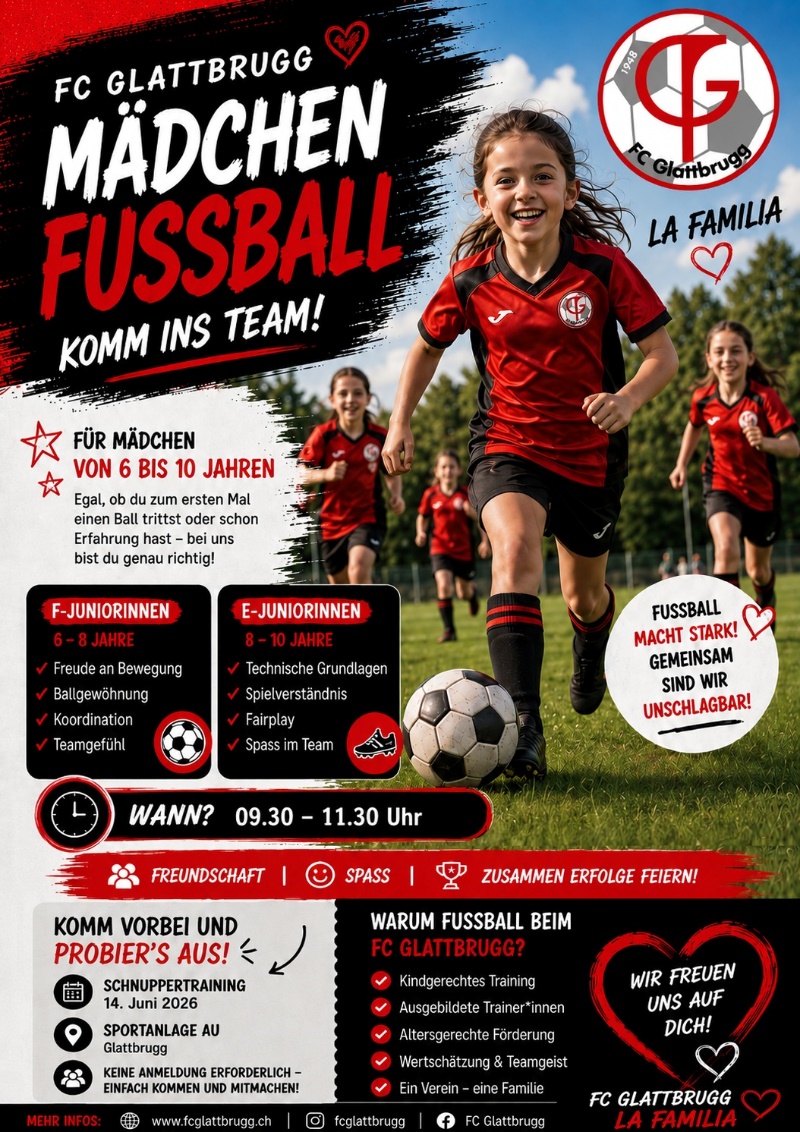 ⚽️ Mädchen-Fussball beim FC Glattbrugg startet durch! 💙