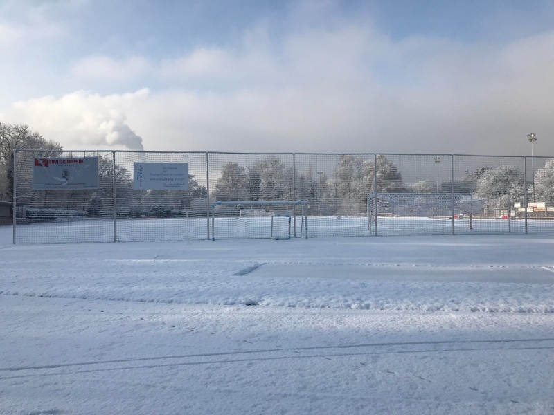 Unsere Sportanlage im Winterkleid